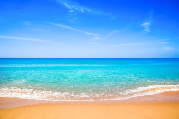 Krásná Krajina Pobřeží Indického Oceánu Písečnou Pláží Ostrově Phuket Thajsko Royalty Free Stock Obrázky