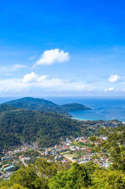 Hint Okyanusu 'nun, Phuket Adası' nın, Tayland 'ın tropikal kıyılarının güzel manzarası