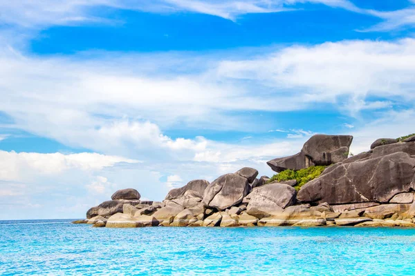 stock image Beautiful landscape of the rocky beach on the Similan Islands in Thailand - most famous islands with paradise views and snorkeling and diving spots 