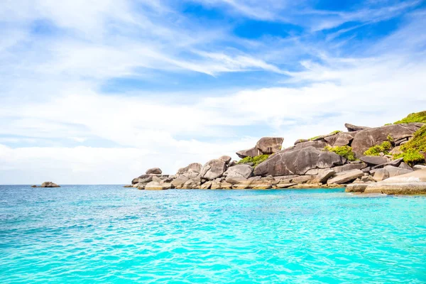 stock image Beautiful landscape of the Similan Islands in Thailand - most famous islands with paradise views and snorkeling and diving spots 