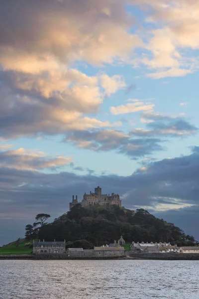 Cornwall Ngiltere Deki Aziz Michael Dağı Nın Güzel Manzara Resmi — Stok fotoğraf
