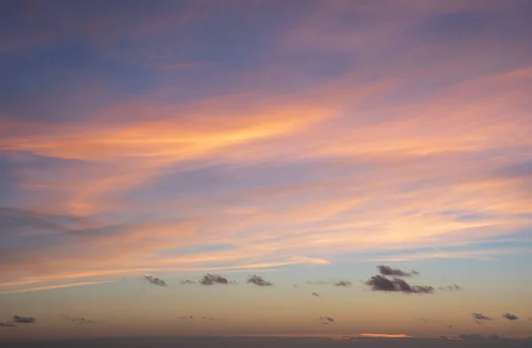 Beautiful Sunset Sky Landscape Colorful Vibrant Backgorund — Stock Photo, Image