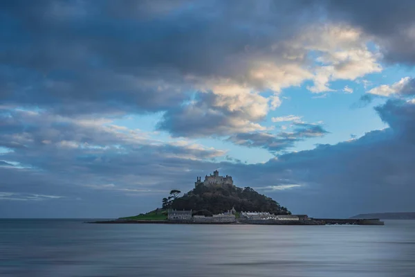 Cornwall Ngiltere Deki Aziz Michael Dağı Nın Güzel Manzara Resmi — Stok fotoğraf