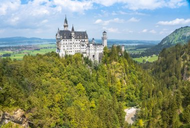 Almanya, Bavyera 'daki dünyaca ünlü Neuschwanstein Kalesi