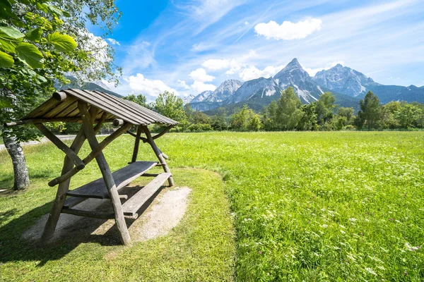 Widok Zugspitze Niemczech — Zdjęcie stockowe
