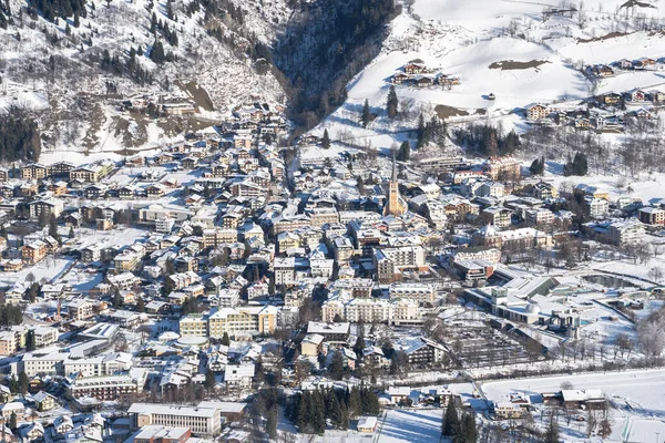 Ośrodek Narciarski Bad Hofgastein Zimą Austria — Zdjęcie stockowe