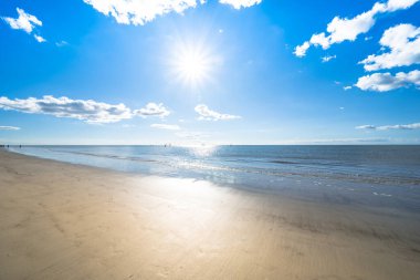 Sankt Peter Ording, Almanya 'da Kuzey Denizi Plajı