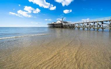 Sankt Peter Ording, Almanya 'da Kuzey Denizi Plajı