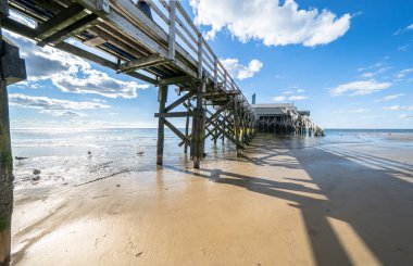 Sankt Peter Ording, Almanya 'da Kuzey Denizi Plajı