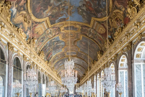 Versailles Francia Agosto 2021 Salón Los Espejos Galerie Des Glaces — Foto de Stock