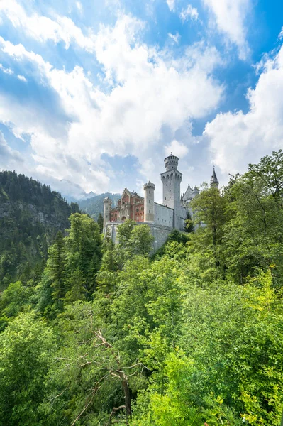 Всемирно Известный Замок Нойшванштайн Баварии Германия — стоковое фото