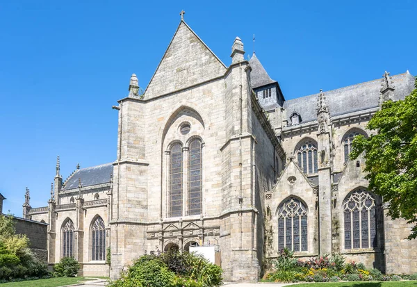 Katedra Sauveura Dinan Francja — Zdjęcie stockowe