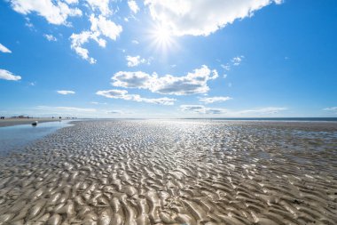 Sankt Peter Ording, Almanya 'da Kuzey Denizi Plajı