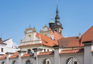 Çek Cumhuriyeti 'nin Pilsen kentindeki Cumhuriyet Meydanı Binaları