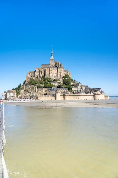 Weltberühmte Abtei Mont Saint Michel Frankreich — Stockfoto