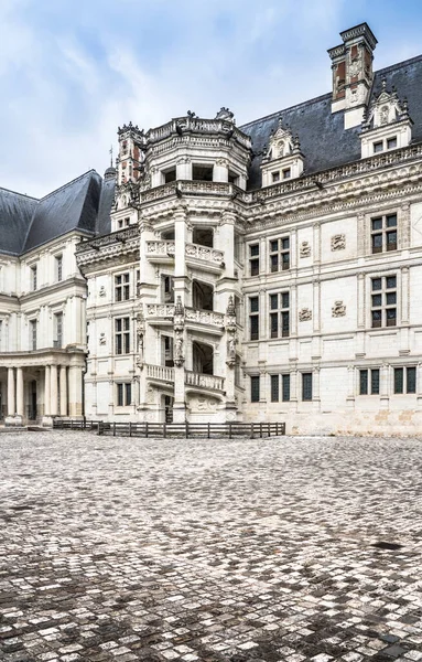 Berömt Medeltida Slott Chateau Royal Blois Frankrike — Stockfoto