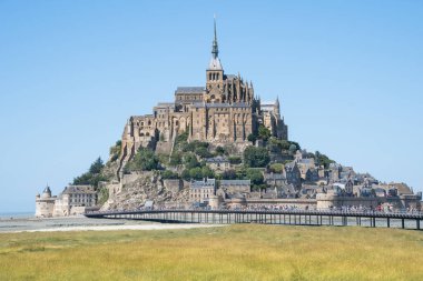 World famous Abbey Mont Saint Michel, France