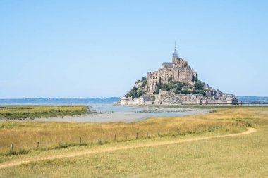 Dünyaca ünlü Abbey Mont Saint Michel, Fransa