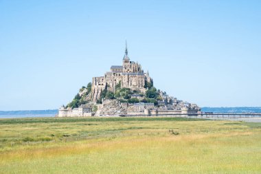 Dünyaca ünlü Abbey Mont Saint Michel, Fransa