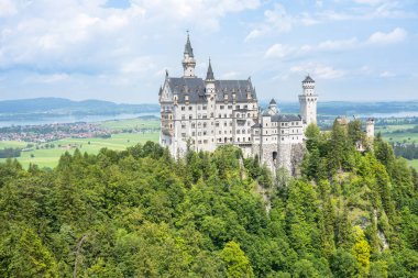 Almanya, Bavyera 'daki dünyaca ünlü Neuschwanstein Kalesi