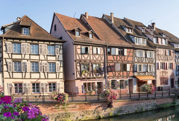 Colorful Half Timbered Houses Colmar Alsace France — Stock Fotó