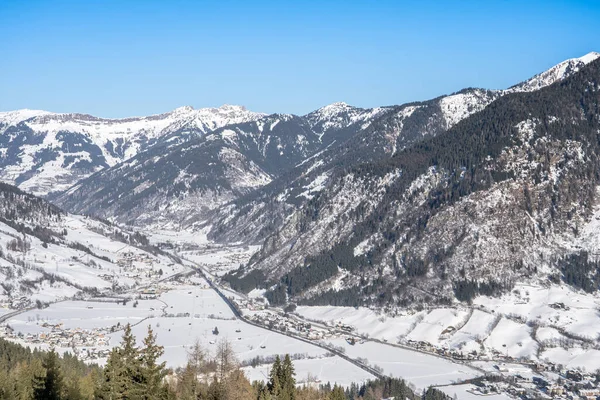 Lyžařské Středisko Bad Hofgastein Zimě Rakousko — Stock fotografie