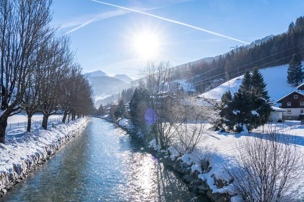 Beatiful Snow Mountains Landscape Sunny Day —  Fotos de Stock
