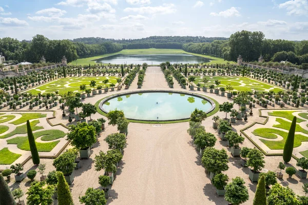 Gardens of Versailles palace in Paris, France