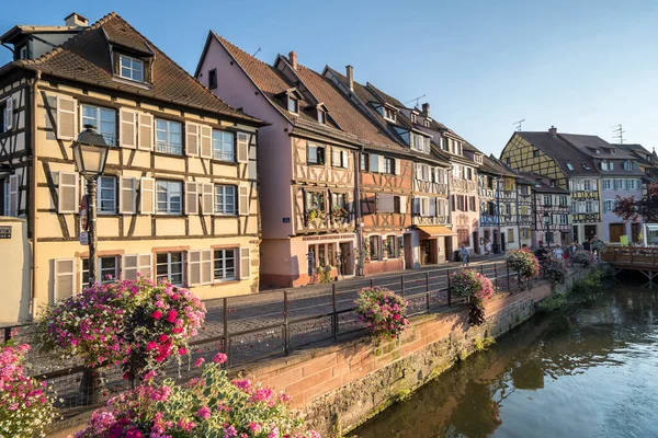 Colorful Half Timbered Houses Colmar Alsace France — Stock Fotó