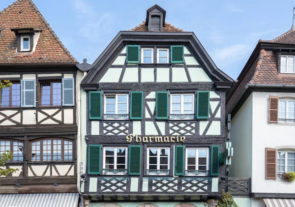 Colorful Half Timbered Houses Obernai Alsace France — Stock Photo, Image