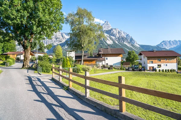 Pohled Masiv Zugspitze Německu — Stock fotografie