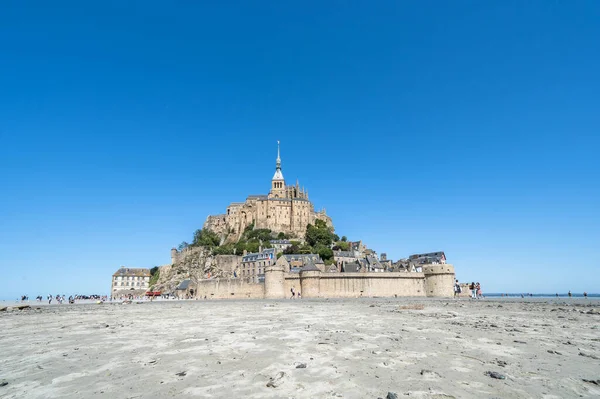 Dünyaca ünlü Abbey Mont Saint Michel, Fransa