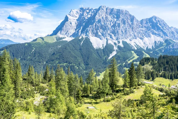 stock image View to the Zugspitze massif in Germany