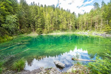 Yazın Eibsee Gölü, Bavyera, Almanya