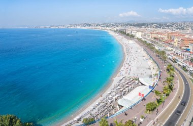 Nice 'deki Fransız Rivierası (Cote d' Azur)