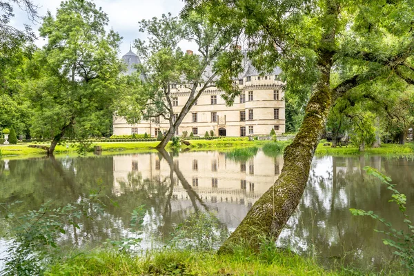 法国卢瓦尔河谷的伊塞莱特城堡 夏天古城堡的美丽风景 — 图库照片