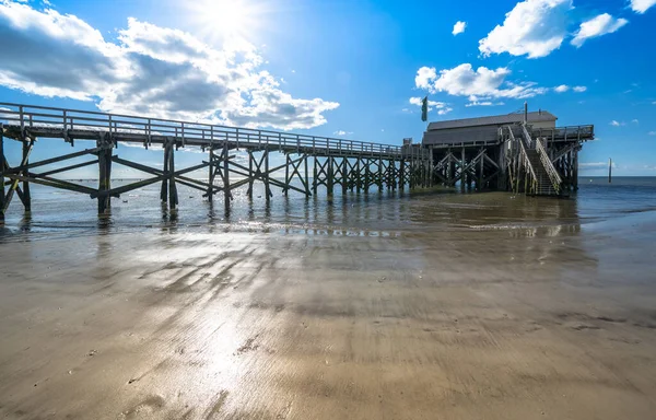 stock image North Sea beach in Sankt Peter Ording, Germany