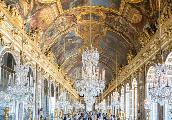 Versailles Francie Srpna 2021 Síň Zrcadel Galerie Des Glaces Versailles — Stock fotografie