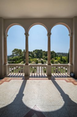 Nice, Fransa 'da ünlü Villa Emiri de Rothschild