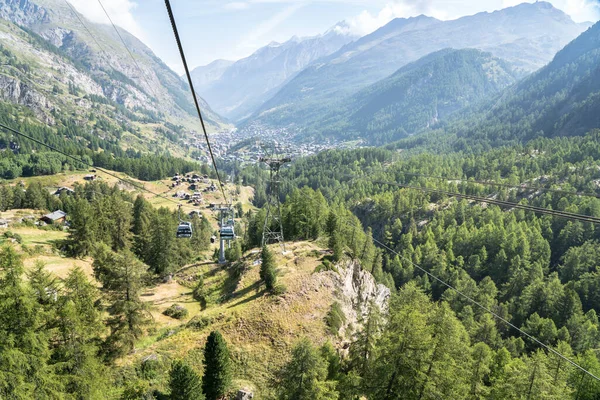 Swiss Alpine Landscape Zermatt — Fotografia de Stock