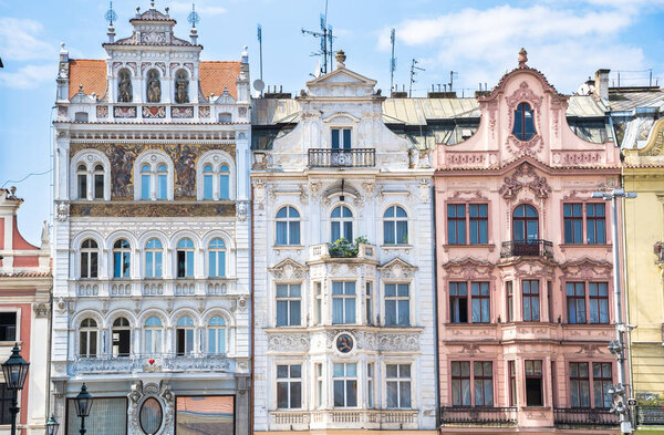 Здания Площади Республики в Пльзене, Чехия