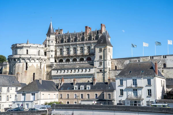Знаменитый Средневековый Замок Chateau Amboise Франция — стоковое фото