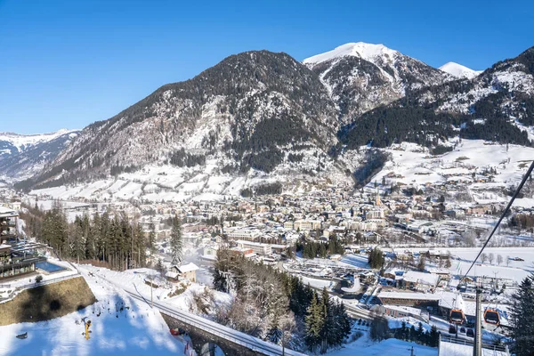 奥地利冬季的高山滑雪胜地Bad Hofgastein — 图库照片