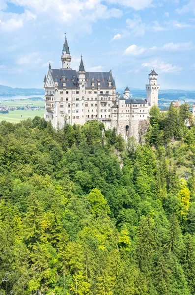 Castelo Neuschwanstein Mundialmente Famoso Baviera Alemanha — Fotografia de Stock