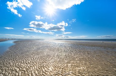 Sankt Peter Ording, Almanya 'da Kuzey Denizi Plajı