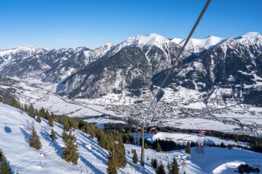 Dağlar kayak merkezi Bad Hofgastein, Avusturya