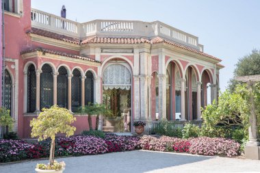 Famous Villa Ephrussi de Rothschild in Nice, France clipart