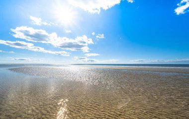 Sankt Peter Ording, Almanya 'da Kuzey Denizi Plajı