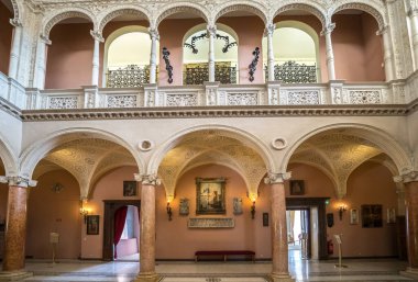 Interior of famous Villa Ephrussi de Rothschild in Nice, France clipart