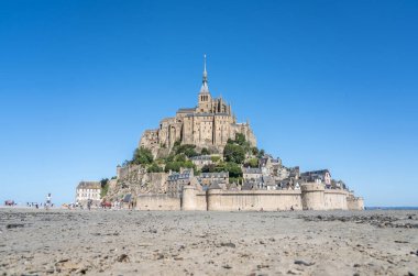 Dünyaca ünlü Abbey Mont Saint Michel, Fransa